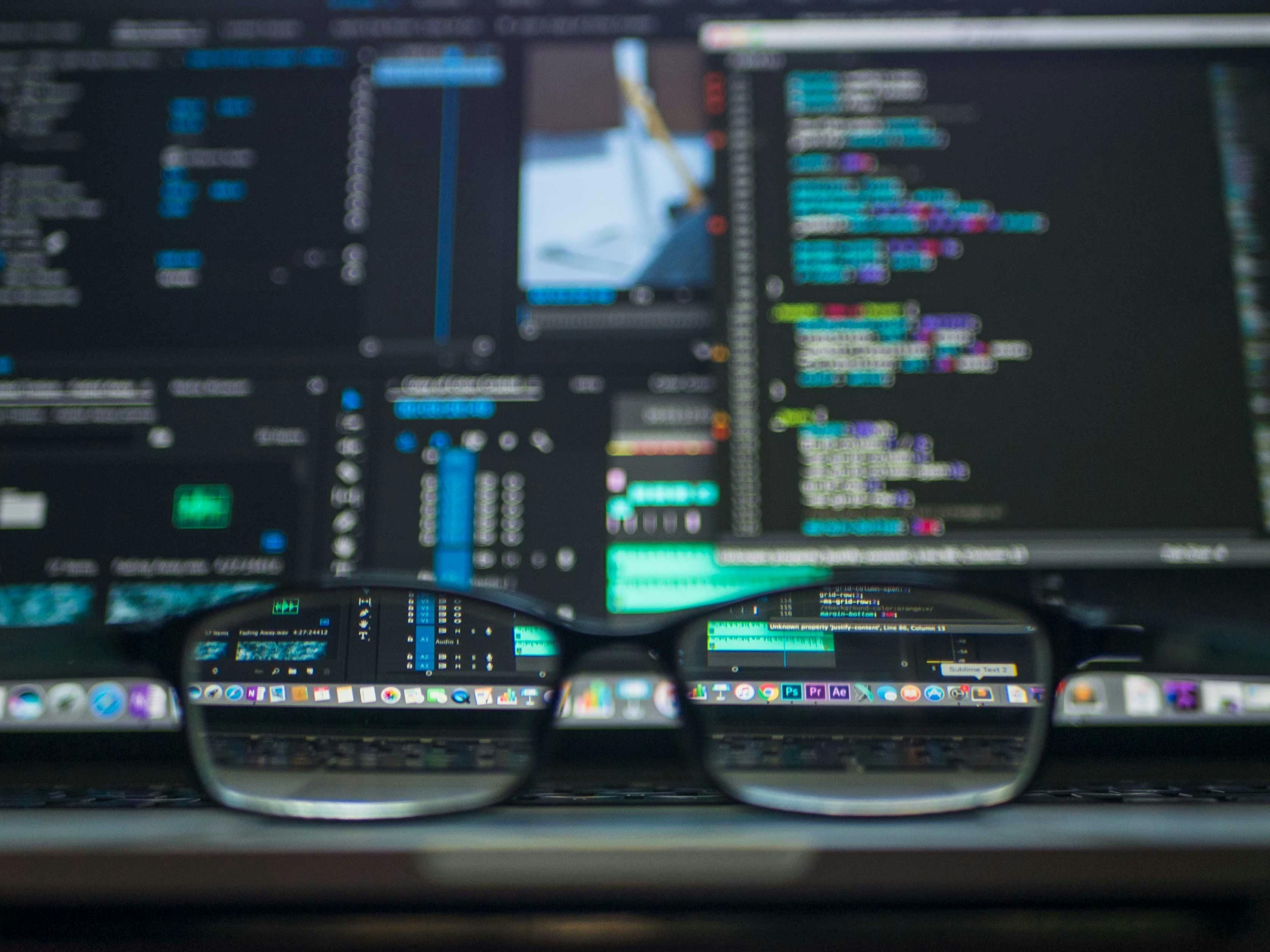 web development code on screen